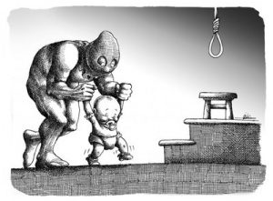 Dessin de Mana Neysani iran execution