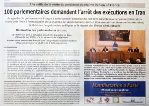 figaro 100parlementaires iran