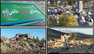 destruction village balouche