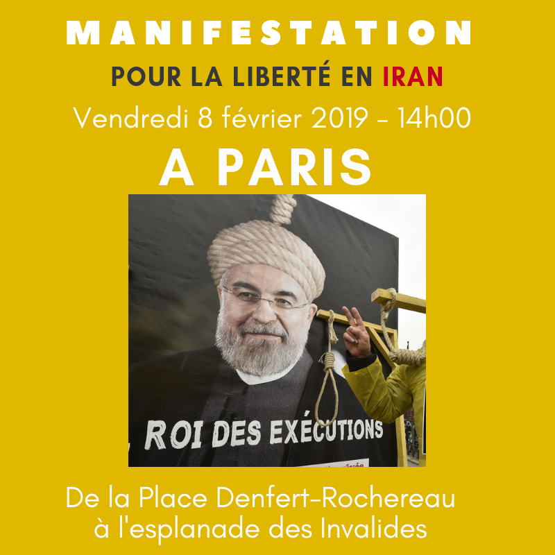 manifestation Iran Libre Paris 2019
