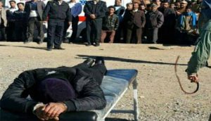 public flogging in Sirjan