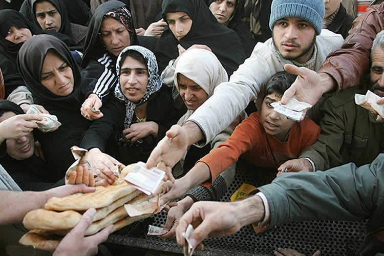 pauvreté absolue en iran
