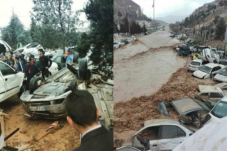 inondations chiraz iran
