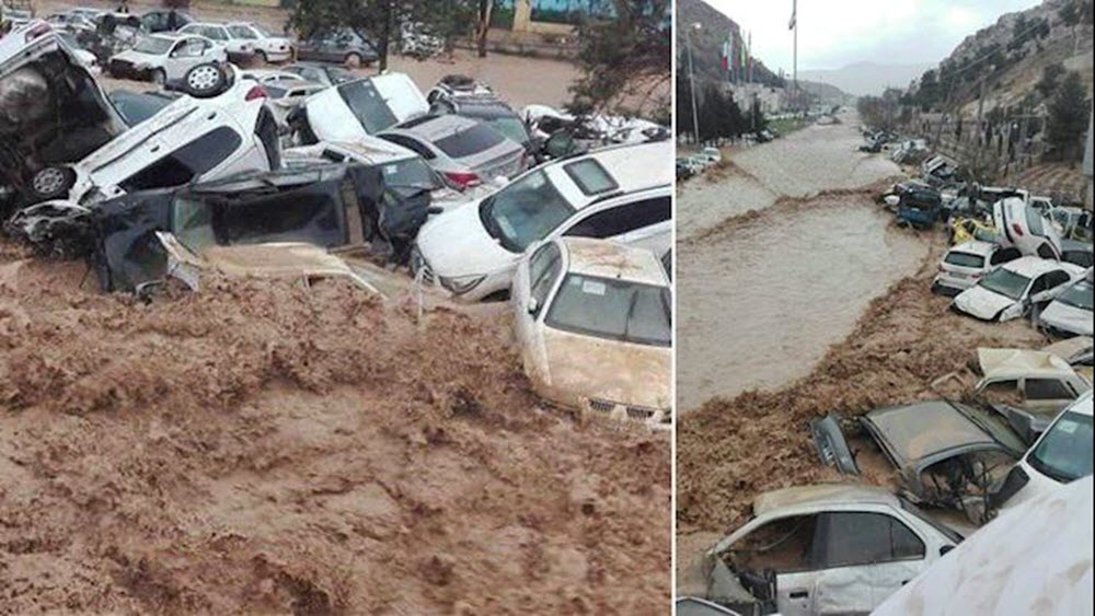 corruption régime inondations iran