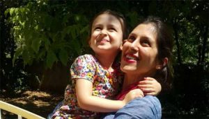 Nazanin Zaghari Ratcliffe et sa fille iran