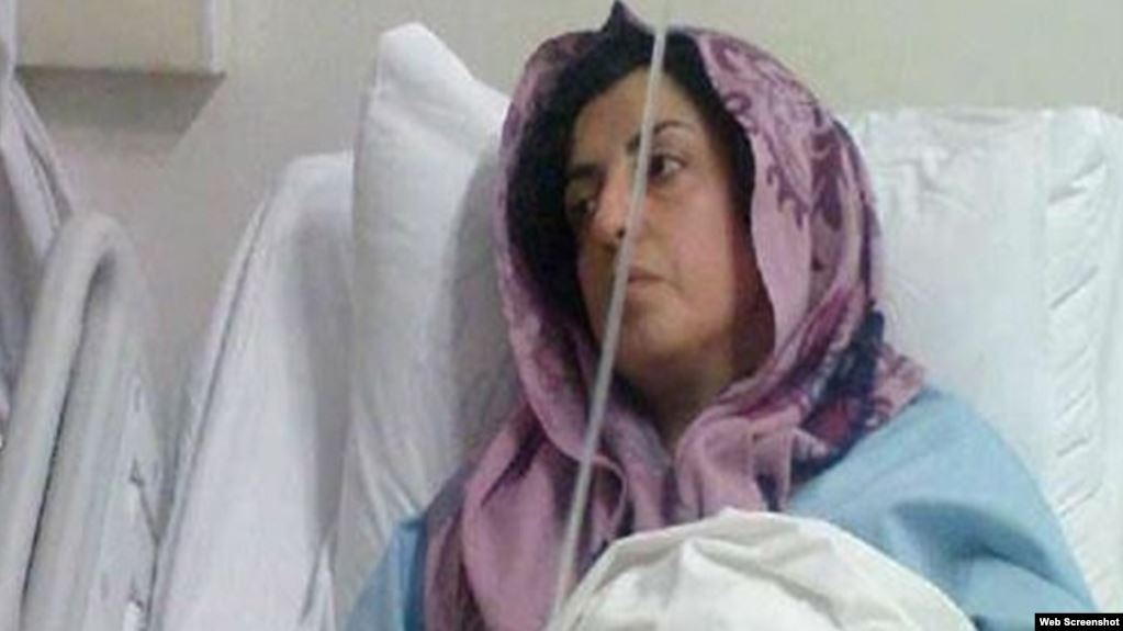 narges mohammadi hospitalisée iran