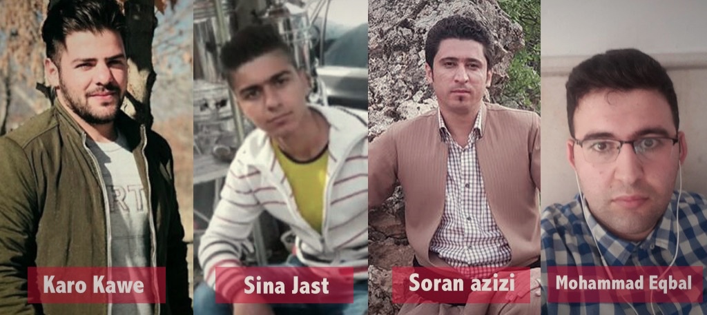 4 kurdes arrêtés iran