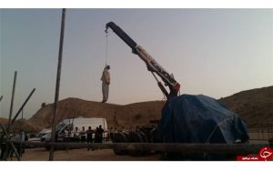 pendaison grue camouflée iran