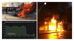 coupures internet manifestations iran