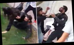 hijab policier jeune fille iran