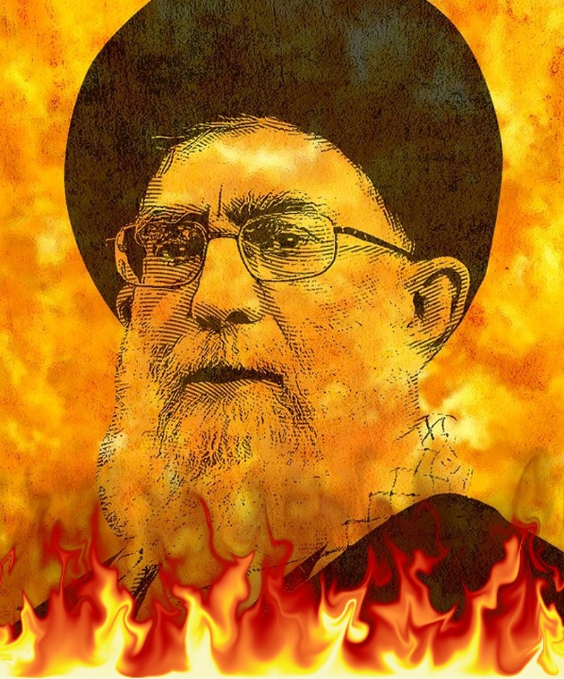 Khamenei en feu iran