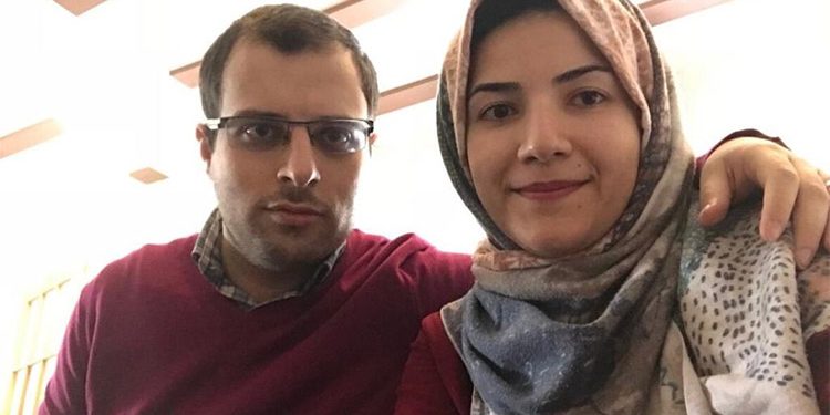 Javad Soleimani with wife Elnaz Nabiyi morte crash avion iran