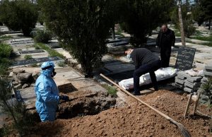 COVID 19 patients enterrement iran