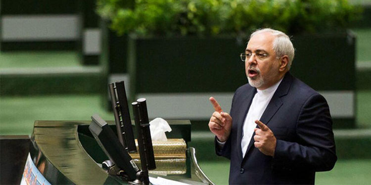 Javad Zarif au parlement iran