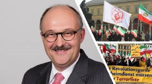 manifestations homme-politique-allemand-iran-csdhi