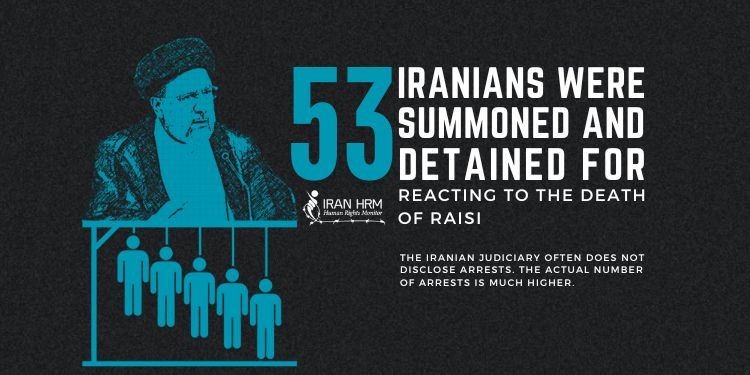 53-iraniens-arretes-apres-la-mort-de-Raissi-iran-csdhi