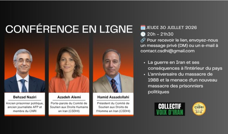Webinaire sur la Situation en Iran – Guerre, Répression et Avenir